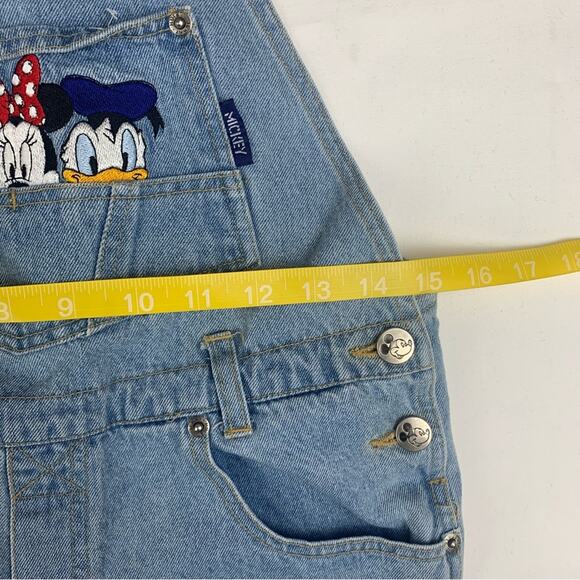 Vintage Disney kids size 14 denim overalls mickeys stuff embroidered Minnie duck - Picture 9 of 10